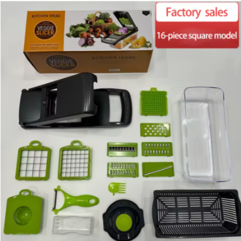 Coupe-légumes manuel multifonctionnel 16 en 1 (14 PCS Veggie Slicer)