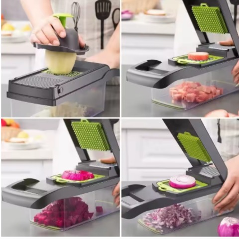 Coupe-légumes manuel multifonctionnel 16 en 1 (14 PCS Veggie Slicer)