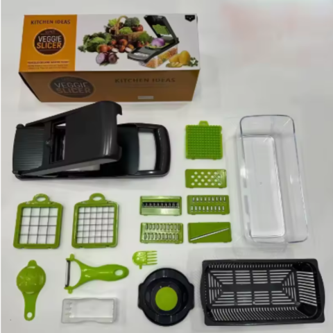 Coupe-légumes manuel multifonctionnel 16 en 1 (14 PCS Veggie Slicer)