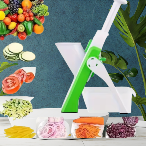 Coupe-légumes 5 en 1 multifonctions.