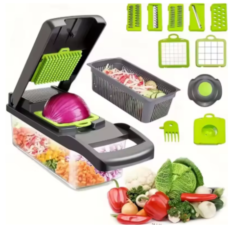 Coupe-légumes manuel multifonctionnel 16 en 1 (14 PCS Veggie Slicer)