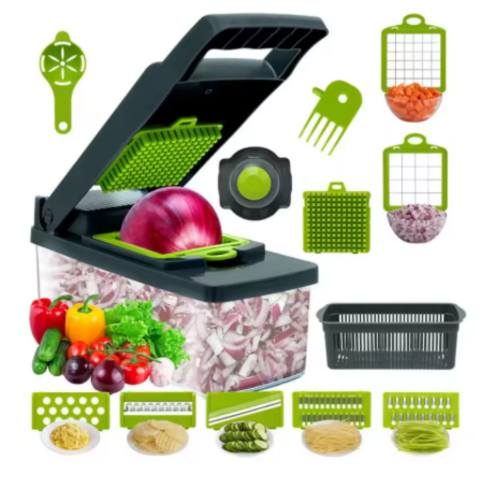 Coupe-légumes manuel multifonctionnel 16 en 1 (14 PCS Veggie Slicer)