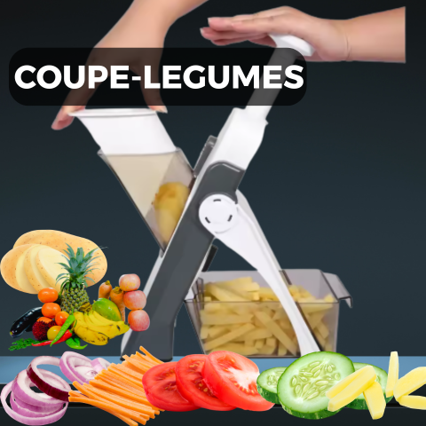 Coupe-légumes 5 en 1 multifonctions.