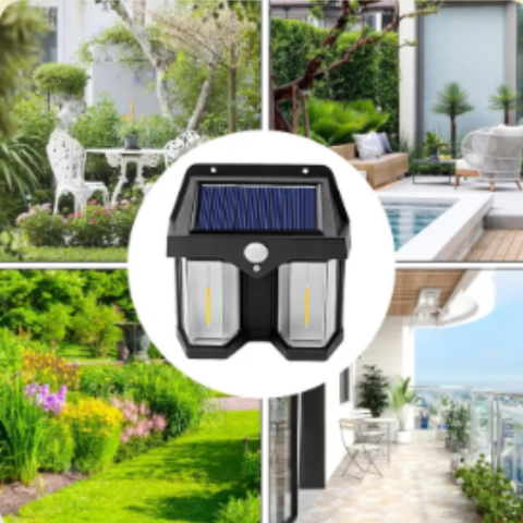 Lampe Solaire Murale Double Ampoules LED – Éclairez votre maison, sans électricité !