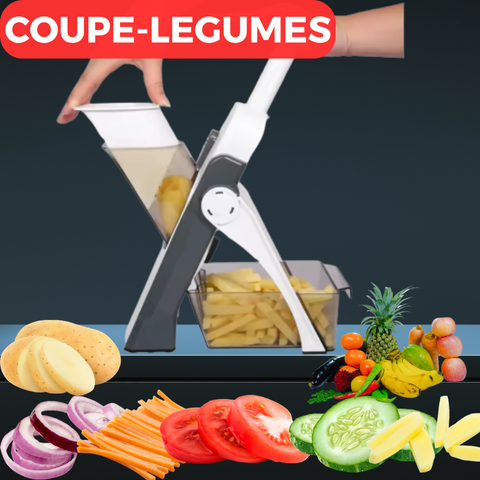 Coupe-légumes 5 en 1 multifonctions.