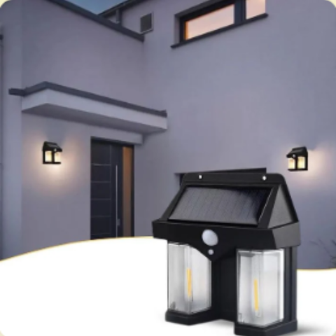 Lampe Solaire Murale Double Ampoules LED – Éclairez votre maison, sans électricité !