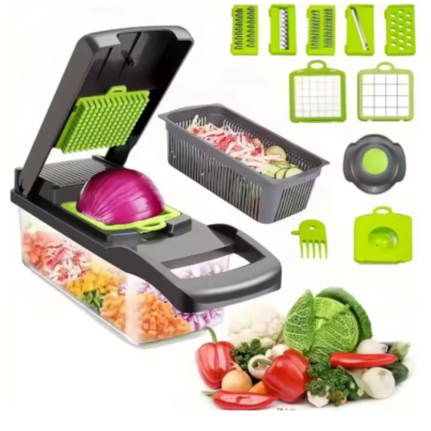 Coupe-légumes manuel multifonctionnel 16 en 1 (14 PCS Veggie Slicer)