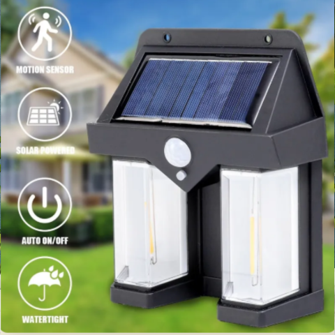 Lampe Solaire Murale Double Ampoules LED – Éclairez votre maison, sans électricité !