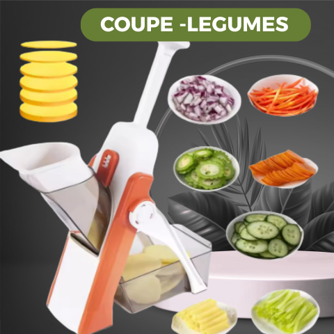 Coupe-légumes 5 en 1 multifonctions.
