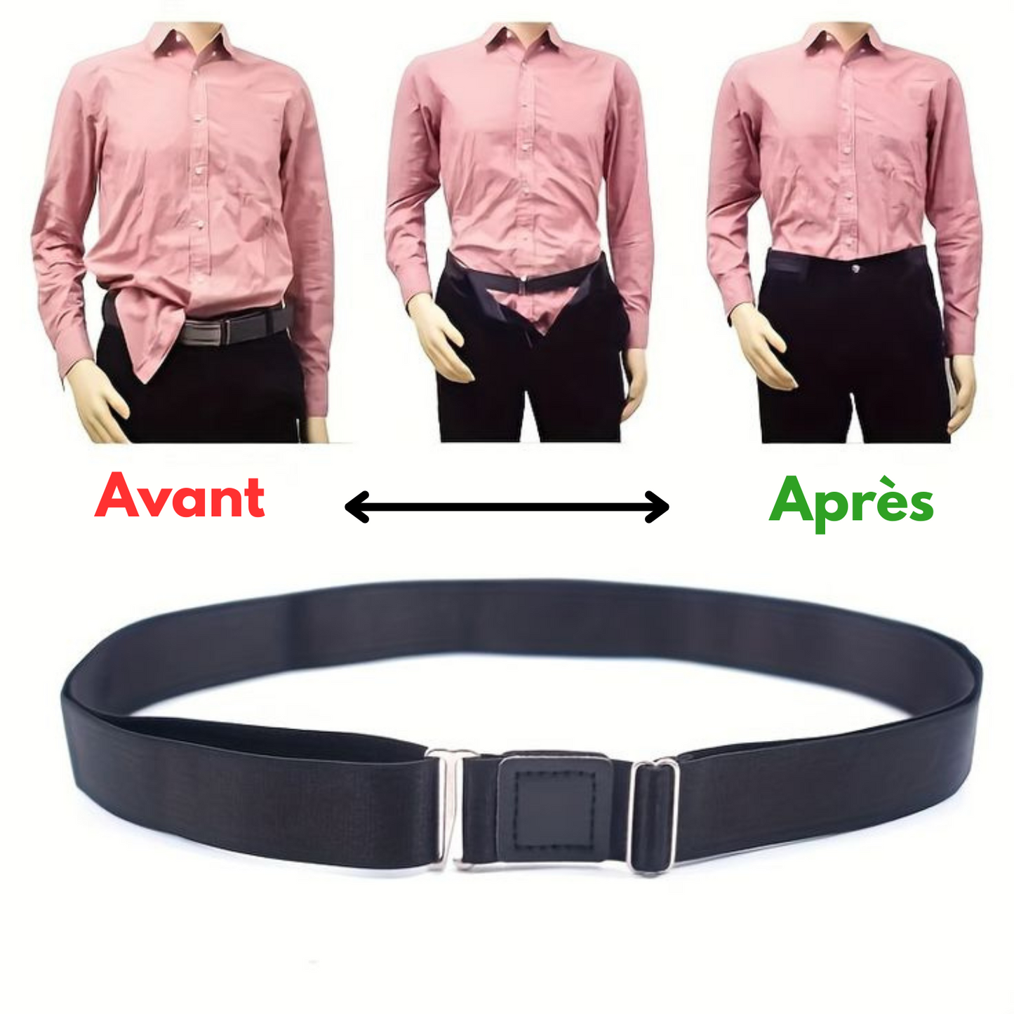 Ceinture de Maintien Chemise Premium – “Shirt Stay”