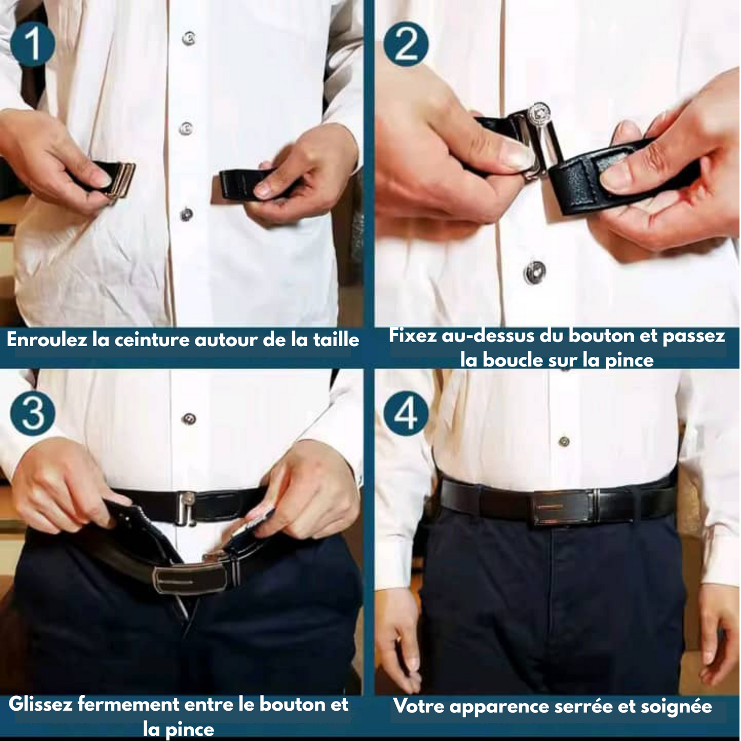 Ceinture de Maintien Chemise Premium – “Shirt Stay”